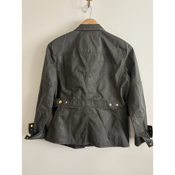 J. Crew Field Jacket Dark Olive Green Small Preppy Army Outdoor - Picture 6 of 11